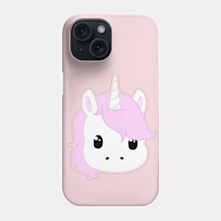 kawaii pink unicorn Phone Case