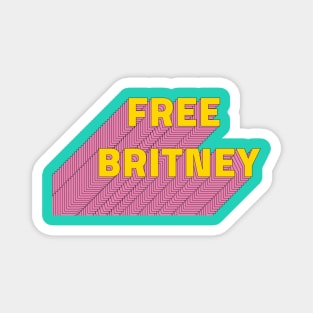 Free Britney Movement Mens Womens Youth Support  #FreeBritney Pop Culture Magnet