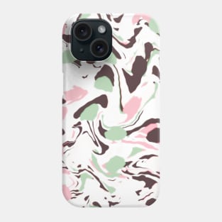 Stirred colors on white Phone Case