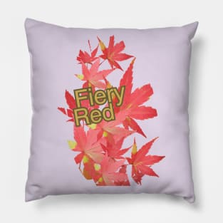 Maple leaves Fiery red Pillow