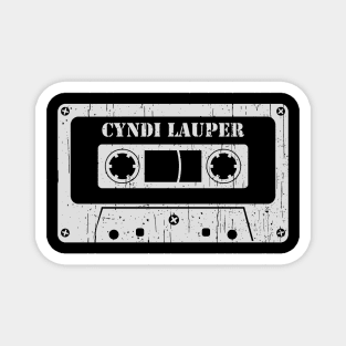 Cyndi Lauper - Vintage Cassette White Magnet