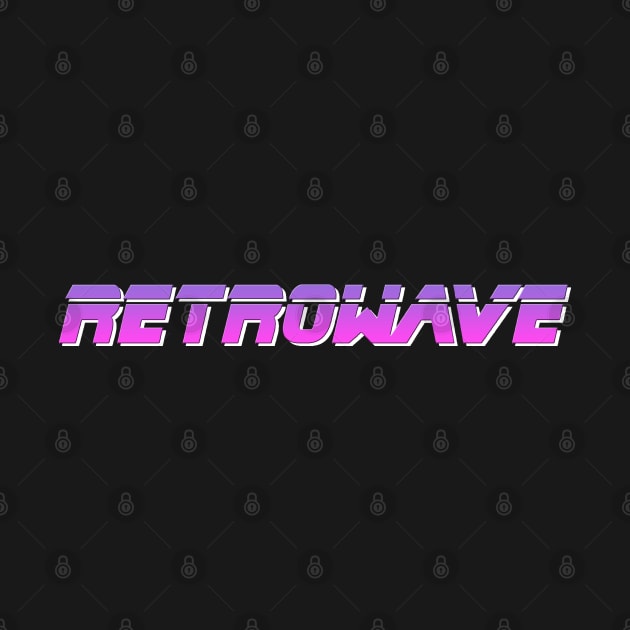 RETROWAVE (on black) by RickTurner