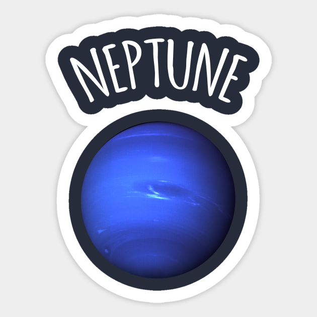 Neptune mythology of planet names sticker