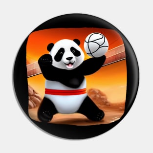 Cute panda Play Ball - Adorable Panda - Kawaii Panda Pin