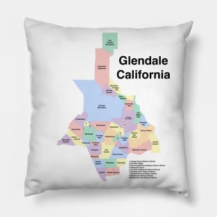 Glendale California Neighborhoods Pillow