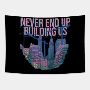 Tower Crane Never End UP Tapestry