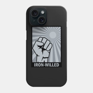 Iron-Willed - Fist - Rising Sun Phone Case