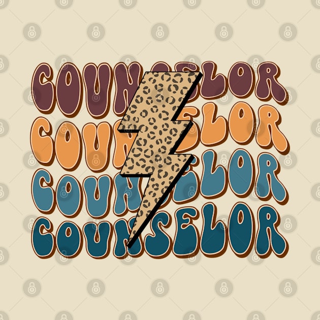 Retro Groovy Leopard Counselor by BuddyandPrecious