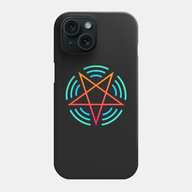 Psychedelic Rave EDM Pentagram Phone Case by MeatMan