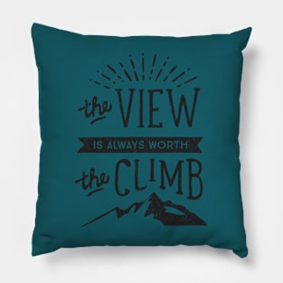 Worth the Climb Pillow