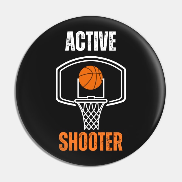 Active shooter basketball Pin by HyzoArt