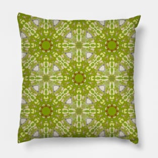 Lime Green Connected Diamonds Pattern - WelshDesignsTP003 Pillow