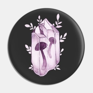 Purple Crystal Mushrooms Pin