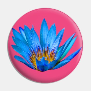 Blue Lotus flower Pin