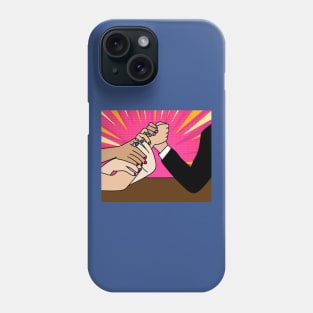 Funny Colorful Arm Wrestling Phone Case