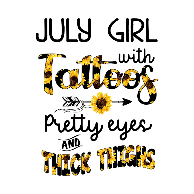 July Girl With Tattoos Pretty Eyes And Thick Thighs by Minkey