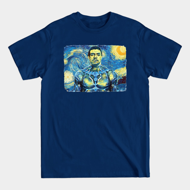 Discover Black Panther Van Gogh Style - Black Panther - T-Shirt