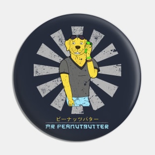 Mr Peanutbutter Retro Japanese BoJack Horseman Pin