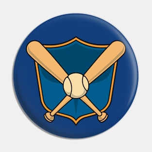 Baseball Shield Pin