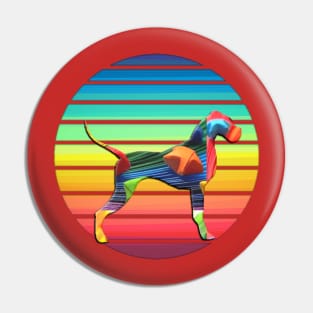 Great Colorful Dog Gift Pin