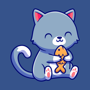 Kitty with Snack T-Shirt