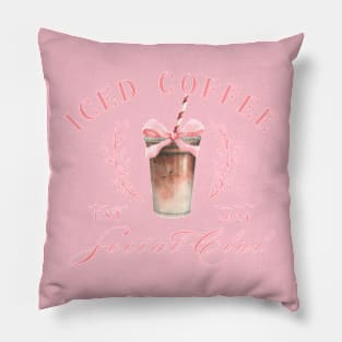 Iced Coffee Social Club Established 2024 Pillow