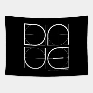 DUNE Geometric Pattern Square (dark backgrounds) Tapestry