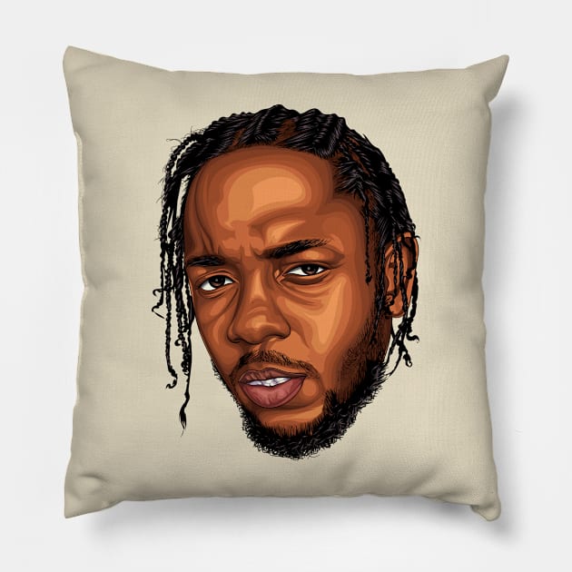 Kendrick lamar Pillow by Carlart1 🎨