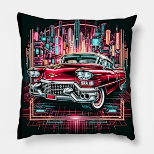 Future City Cadillac Pillow