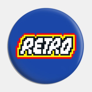 Retro | 8-Bit 80s Geek Logo Pin