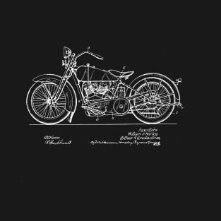 Bicycle Support Vintage Patent Drawing T-Shirt