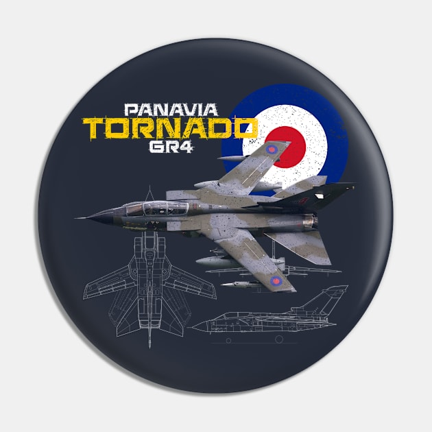 British Panavia Tornado GR4 (dark) Pin by NorthAngle