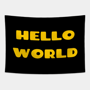 Hello World Welcoming Kids Tapestry