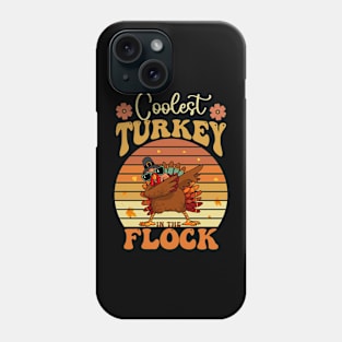 Boys Thanksgiving Shirt For Kids Toddlers Coolest Turkey Phone Case