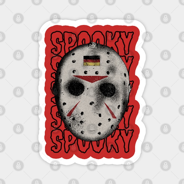 Spooky Mask Magnet by BloomInOctober
