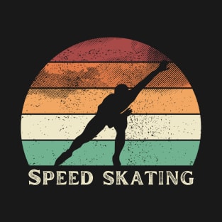 Speed Skating Retro Vintage Style T-Shirt