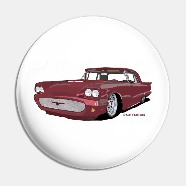 Maroon car Pin by curtskartoons