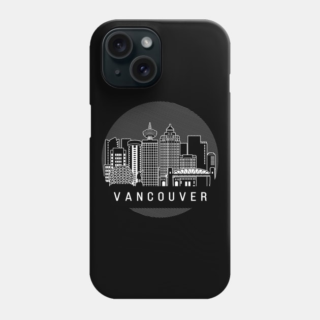 Vancouver Canada Skyline Phone Case by travel2xplanet