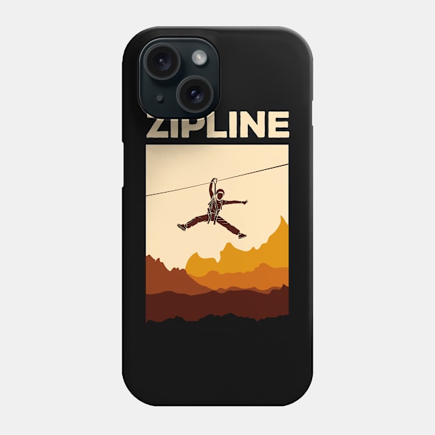 Zipline Adventure Ziplining Ziplines Gift Phone Case by GrafiqueDynasty