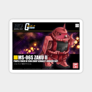 MS-06S Zaku II Gunbirb [box art] Magnet