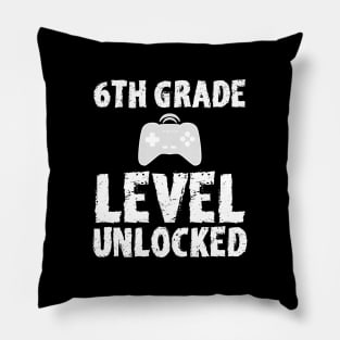 6th Grade Level Unlocked Pillow