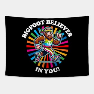 Bigfoot Believes in You! Squatchy Affirmations Tapestry