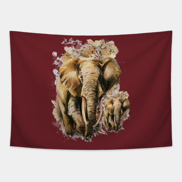 Disover KINGDOM OF ELEPHANTS - Elephant - Tapestry