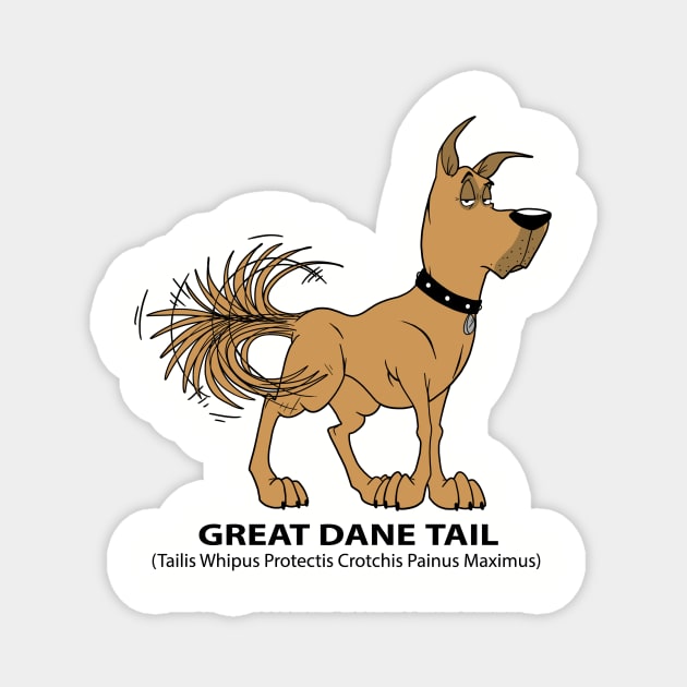 Great Dane Tail Magnet by DaleToons