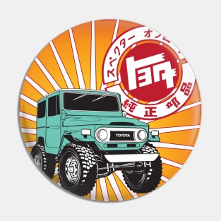 FJ40 Red TEQ Logo Pin