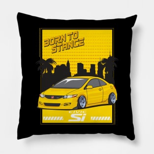 Honda Civic Si (Yellow) Pillow