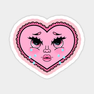 Crying Heart Tattoo Magnet