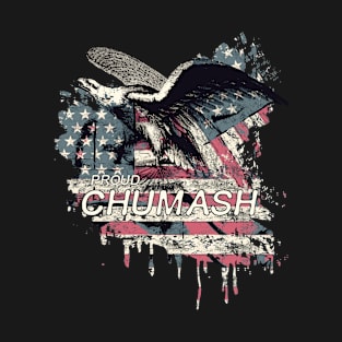 Chumash American Indian Tribe Old theme Vintage USA  Eagle T-Shirt