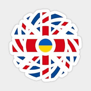 British Ukrainian Multinational Patriot Flag Series Magnet