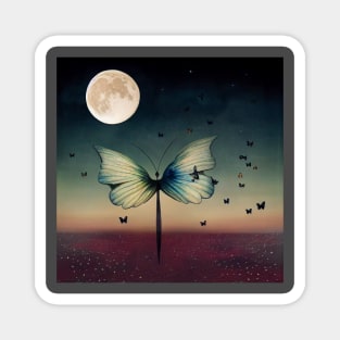 Butterfly Moon Magnet